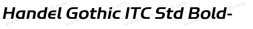 Handel Gothic ITC Std Bold字体转换